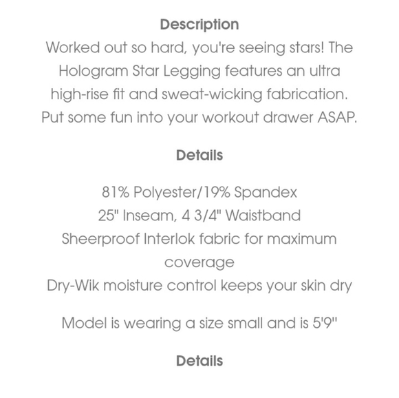 Wildfox Hologram Star legging - Picture 3 of 3